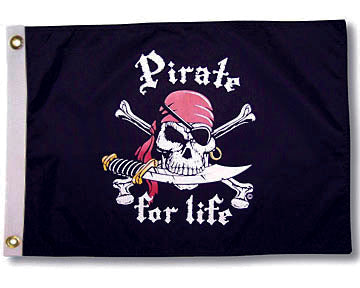 Drapeau Taylor Made "Pirate pour la vie"