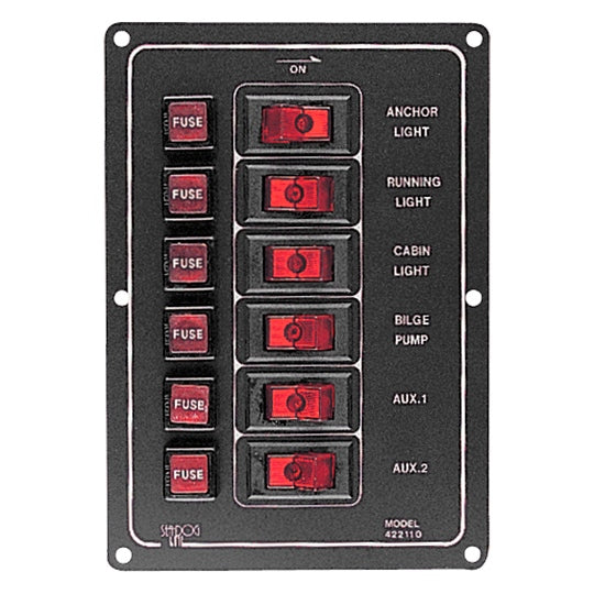 SEA DOG Aluminum Vertical Switch Panel