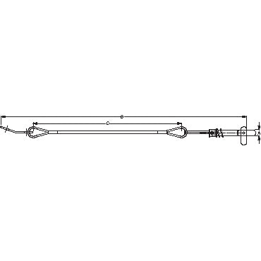 SEA DOG Axe de chape en acier inoxydable