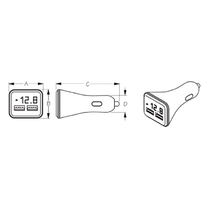 SEA DOG Double USB Power Plug