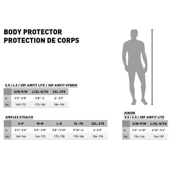LEATT Protection corporelle 3DF Airfit Hybrid Homme